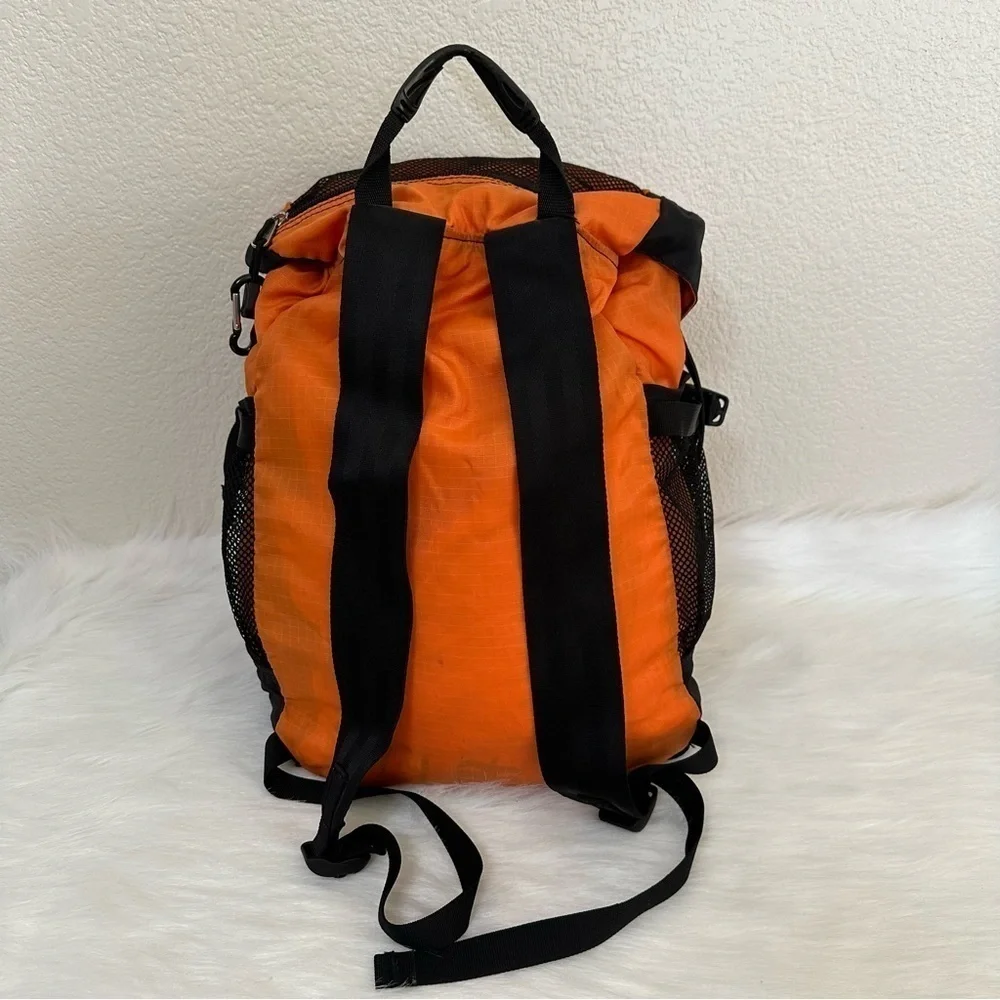 Kiva Orange Black Packable Travel Hiking Camping Backpack